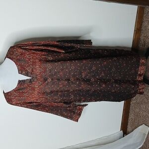 Hand made bohemian style dress shirt size medium /large